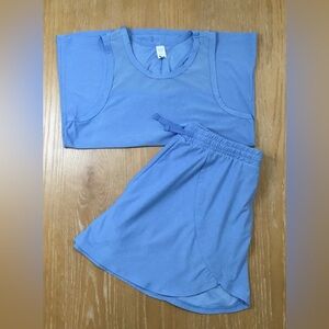 Old Navy Girls Activewear Go Dry Shorts And Sleeveless Top Size XXL (18) - K716